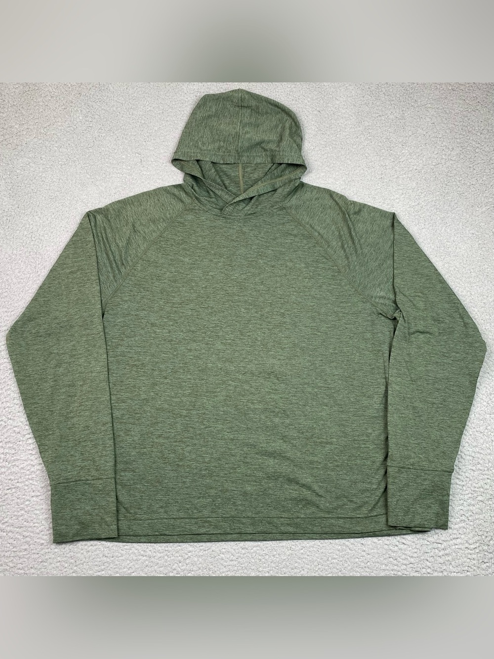 Outerknown Hooded Sun Shirt Men's Size XL Green Long Sleeve Outdoor Stretch EUC